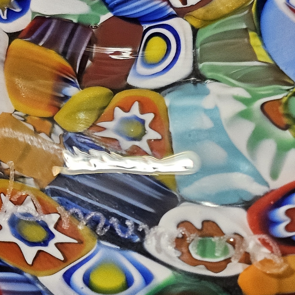 La Murrina Murano Italy Millefiori Colorful Art Glass Fish 5.5" Signed Bowl - Picture 11 of 12